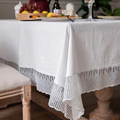 White Kitchen Tablecloth